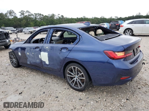 2020 BMW 3 Series 330i with VIN 3MW5R1J04L8B43542, listed as a Copart auction lot 52710145 with 58,597 mi miles and Clean title. Bid and sale history available at DreamBid. Image 2.