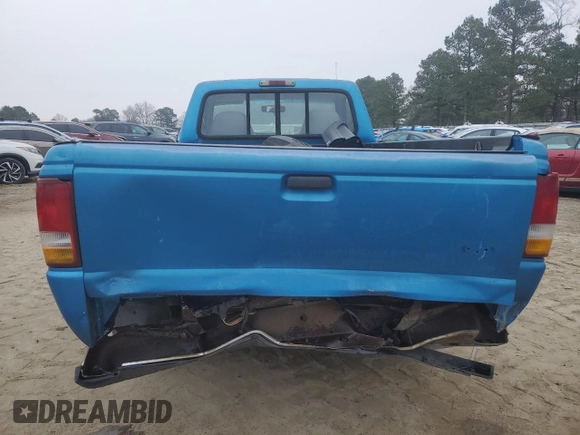 1994 Ford Ranger with VIN 1FTCR10U1RTA30227, listed as a Copart auction lot 87862945 with 711,277 mi miles and Salvage Title. Bid and sale history available at carsss.com. Image 6.