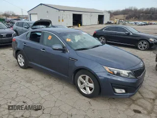 2015 Kia Optima LX with VIN KNAGM4A77F5593841, listed as a Copart auction lot 51691115 with 104,757 mi miles and Clean Title. Bid and sale history available at carsss.com. Image 4.