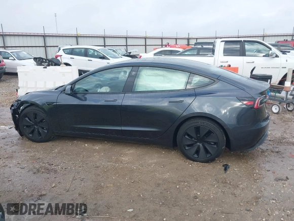 2025 Tesla Model 3 Long Range with VIN 5YJ3E1EA5SF911256, listed as a IAAI auction lot 41509976 with 1,806 mi miles. Bid and sale history available at carsss.com. Image 13.