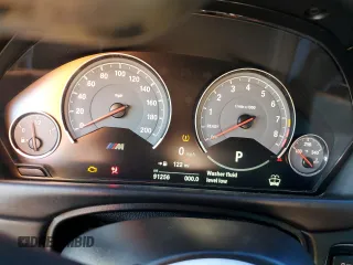 2016 BMW M4 with VIN WBS3R9C58GK338543, listed as a Copart auction lot 66068384 with 91,256 mi miles and Salvage Title. Bid and sale history available at carsss.com. Image 9.
