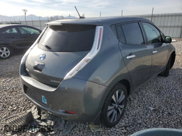2016 Nissan LEAF S with VIN 1N4BZ0CP9GC312548, listed as a Copart auction lot 49807483 with 78,750 mi miles. Bid and sale history available at carsss.com. Image 3.
