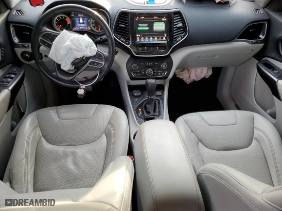 2021 Jeep Cherokee Limited with VIN 1C4PJMDX0MD100236, listed as a Copart auction lot 48412085 with 34,781 mi miles and Salvage Title. Bid and sale history available at carsss.com. Image 8.