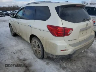 2017 Nissan Pathfinder SV with VIN 5N1DR2MM7HC610550, listed as a Copart auction lot 87195714 with 54,066 mi miles and Salvage Title. Bid and sale history available at carsss.com. Image 2.
