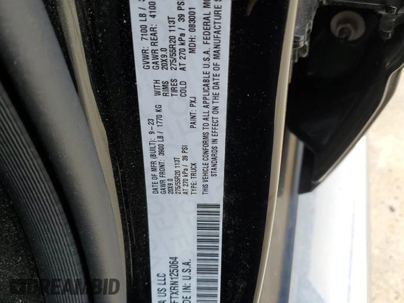 2024 Ram 1500 Big Horn z VIN 1C6SRFFTXRN125064, wystawiony jako Copart lot #53907555 z przebiegiem 44 434 mil mil oraz Szkoda całkowita • Salvage title. Historia ofert i sprzedaży dostępna na DreamBid. Obrazek 12.