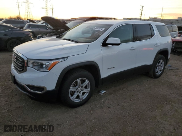 2017 GMC Acadia SLE with VIN 1GKKNKLA6HZ178596, listed as a Copart auction lot 83629074 with 98,158 mi miles and Salvage Title. Bid and sale history available at carsss.com. Image 1.