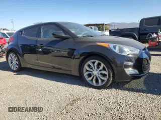 2012 Hyundai Veloster w/Gray Int with VIN KMHTC6AD9CU026260, listed as a Copart auction lot 87858115 with 89,939 mi miles and Salvage title. Bid and sale history available at DreamBid. Image 4.