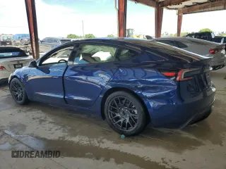 2025 Tesla Model 3 Long Range with VIN 5YJ3E1EBXSF941345, listed as a Copart auction lot 60229865 with 1,711 mi miles and Salvage title. Bid and sale history available at DreamBid. Image 2.