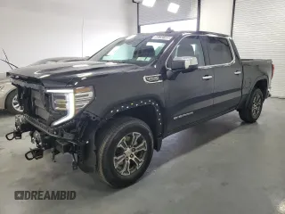 2025 GMC Sierra 1500 SLT z VIN 1GTUUDED2SZ220795, wystawiony jako Copart lot #58733105 z przebiegiem 278 mil mil oraz Czysty tytuł • Clean title. Historia ofert i sprzedaży dostępna na DreamBid. Obrazek 1.