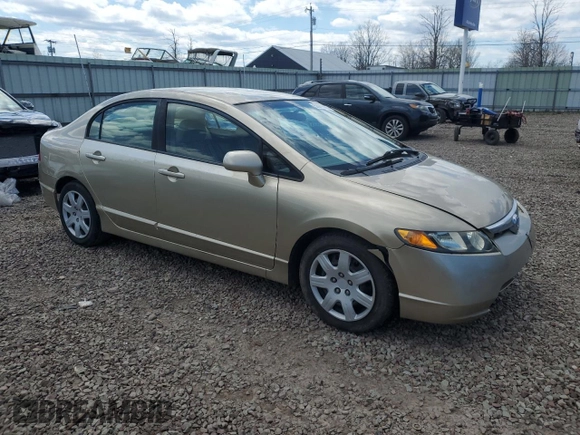 2007 Honda Civic Sdn LX with VIN 1HGFA16527L049887, listed as a Copart auction lot 52969365 with 197,874 mi miles and Salvage Title. Bid and sale history available at carsss.com. Image 4.