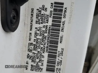 2009 Toyota Corolla with VIN 1NXBU40E99Z088841, listed as a Copart auction lot 43959215 with 193,935 mi miles and Salvage Title. Bid and sale history available at carsss.com. Image 14.