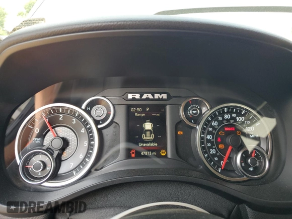 2020 Ram 1500 Big Horn with VIN 1C6RRFFG0LN394747, listed as a Copart auction lot 61749635 with 47,813 mi miles and Salvage title. Bid and sale history available at DreamBid. Image 9.
