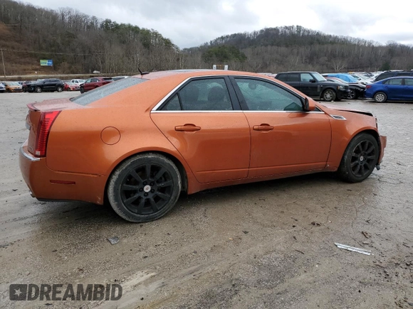 2008 Cadillac CTS AWD w/1SB with VIN 1G6DT57VX80189553, listed as a Copart auction lot 44750265 with 0 mi miles and Salvage Title. Bid and sale history available at carsss.com. Image 3.