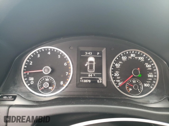 2015 Volkswagen Tiguan R-Line with VIN WVGAV7AX1FW610467, listed as a Copart auction lot 55670825 with 113,870 mi miles and Salvage Title. Bid and sale history available at DreamBid. Image 9.