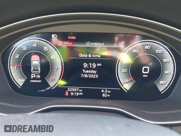 2022 Audi Q5 S line Premium Plus with VIN WA1EAAFY4N2042912, listed as a IAAI auction lot 42673244 with 32,597 mi miles and . Bid and sale history available at DreamBid. Image 7.