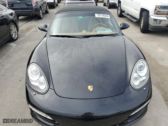 2010 Porsche Boxster with VIN WP0CA2A86AU710248, listed as a Copart auction lot 75119244 with 0 mi miles and Non Repairable. Bid and sale history available at carsss.com. Image 5.