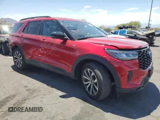 2025 Ford Explorer ST-Line with VIN 1FMUK7KH9SGA40462, listed as a Copart auction lot 54848405 with 8,111 mi miles and Salvage title. Bid and sale history available at DreamBid. Image 4.
