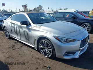 2019 Infiniti Q60 Luxe with VIN JN1EV7EL8KM290604, listed as a IAAI auction lot 41448619 with 76,204 mi miles and . Bid and sale history available at carsss.com. Image 1.