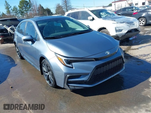2024 Toyota Corolla XSE with VIN 5YFT4MCE7RP202093, listed as a IAAI auction lot 41656019 with 19,237 mi miles. Bid and sale history available at carsss.com. Image 1.