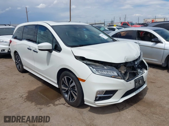 2019 Honda Odyssey Elite z VIN 5FNRL6H91KB110452, wystawiony jako IAAI lot #42630514 z przebiegiem 64 349 mil mil oraz . Historia ofert i sprzedaży dostępna na DreamBid. Obrazek 1.