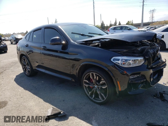 2021 BMW X4 M40i with VIN 5UX2V5C01M9F81840, listed as a Copart auction lot 56868653 with 0 mi miles. Bid and sale history available at carsss.com. Image 4.