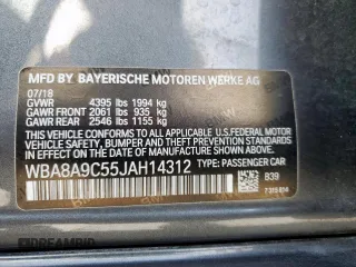 2018 BMW 3 Series 320i z VIN WBA8A9C55JAH14312, wystawiony jako Copart lot #49729535 z przebiegiem 54 867 mil mil oraz Czysty tytuł • Clean title. Historia ofert i sprzedaży dostępna na DreamBid. Obrazek 12.