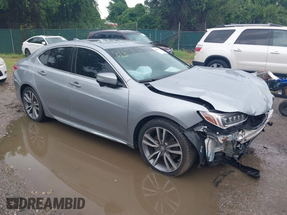 2020 Acura TLX w/Technology Pkg with VIN 19UUB3F49LA003325, listed as a IAAI auction lot 40046774 with 37,801 mi miles. Bid and sale history available at carsss.com. Image 1.