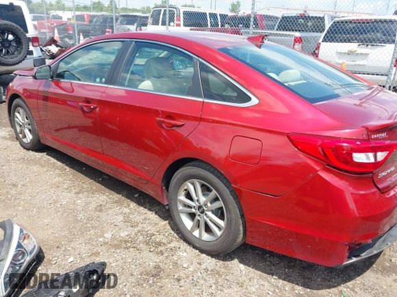 2016 Hyundai Sonata SE with VIN 5NPE24AF7GH318608, listed as a IAAI auction lot 42665235 with 64,980 mi miles and . Bid and sale history available at DreamBid. Image 3.