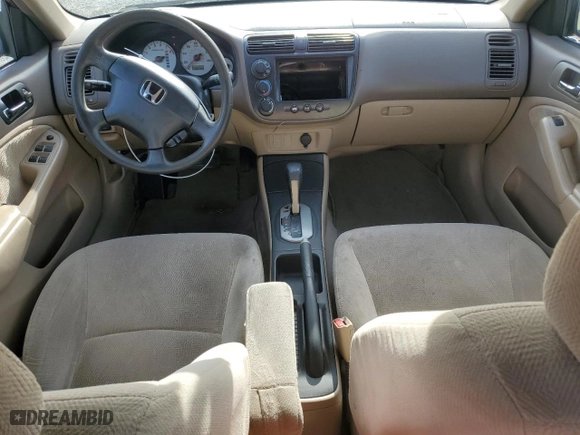2002 Honda Civic LX with VIN 1HGES16632L034065, listed as a Copart auction lot 84804924 with 130,102 mi miles and Salvage Title. Bid and sale history available at carsss.com. Image 8.