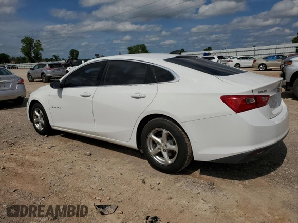 2016 Chevrolet Malibu LS z VIN 1G1ZB5ST7GF232469, wystawiony jako Copart lot #58772035 z przebiegiem 108 542 mil mil oraz Czysty tytuł • Clean title. Historia ofert i sprzedaży dostępna na DreamBid. Obrazek 2.