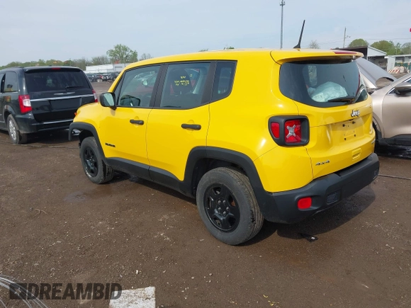 2018 Jeep Renegade Upland with VIN ZACCJBAB3JPH71523, listed as a IAAI auction lot 42153123 with 59,613 mi miles and . Bid and sale history available at DreamBid. Image 3.