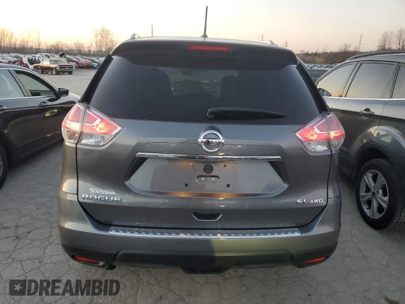 2015 Nissan Rogue SL with VIN 5N1AT2MV8FC822450, listed as a Copart auction lot 84527264 with 87,398 mi miles and Salvage Title. Bid and sale history available at carsss.com. Image 6.