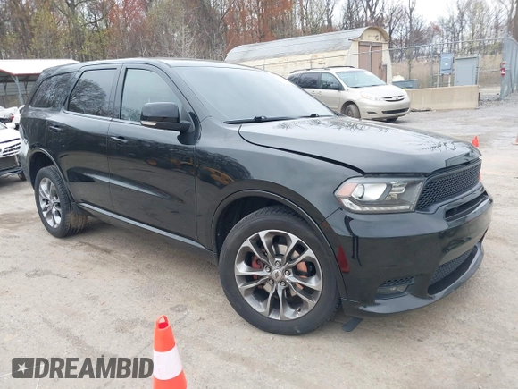 2019 Dodge Durango GT Plus with VIN 1C4RDJDG2KC780531, listed as a IAAI auction lot 41951802 with 111,096 mi miles and . Bid and sale history available at DreamBid. Image 1.