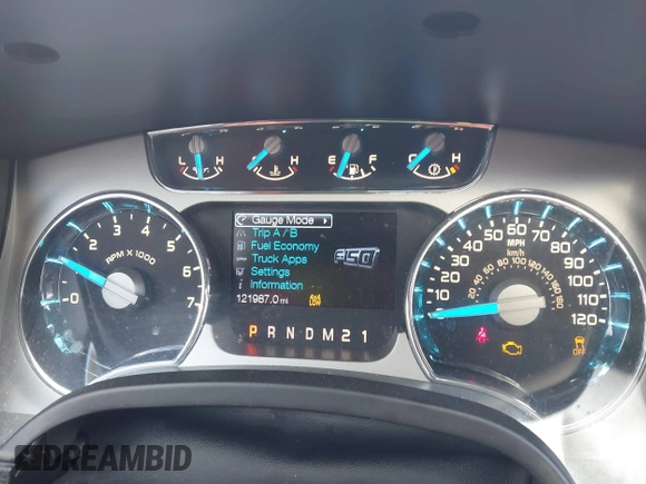 2014 Ford F-150 XL with VIN 1FTFW1ET6EFC83106, listed as a IAAI auction lot 41810871 with 121,987 mi miles. Bid and sale history available at carsss.com. Image 7.