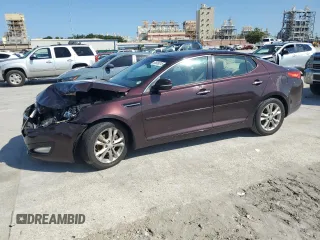 2013 Kia Optima EX с VIN 5XXGN4A70DG186128, выставлен на аукционе Copart как лот 65836315 с пробегом 124 488 миль миль и Чистый • Clean title. История ставок и продаж доступна на DreamBid. Изображение 1.