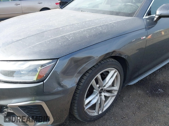 2022 Audi A4 S line Premium Plus z VIN WAUEAAF41NN015360, wystawiony jako IAAI lot #41320262 z przebiegiem 63 275 mil mil oraz . Historia ofert i sprzedaży dostępna na DreamBid. Obrazek 6.