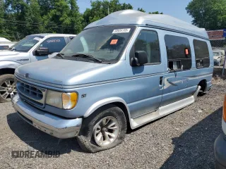 2000 Ford Econoline Cargo Recreational z VIN 1FDRE14L5YHA56690, wystawiony jako Copart lot #58926155 z przebiegiem 162 797 mil mil oraz Szkoda całkowita • Salvage title. Historia ofert i sprzedaży dostępna na DreamBid. Obrazek 1.