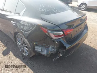 2021 Infiniti Q50 Red Sport 400 z VIN JN1FV7DR6MM880572, wystawiony jako IAAI lot #42411884 z przebiegiem 31 436 mil mil oraz . Historia ofert i sprzedaży dostępna na DreamBid. Obrazek 6.