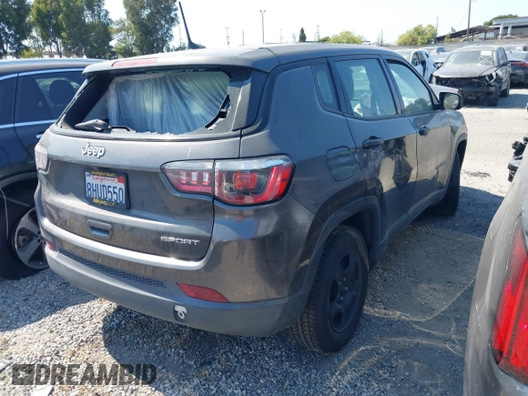 2019 Jeep Compass Sport с VIN 3C4NJCAB2KT614851, выставлен на аукционе IAAI как лот 42554192 с пробегом Не указан миль и . История ставок и продаж доступна на DreamBid. Изображение 4.