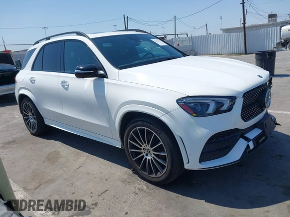 2021 Mercedes-Benz GLE 350 with VIN 4JGFB4JB3MA383309, listed as a IAAI auction lot 42625145 with 52,816 mi miles and . Bid and sale history available at DreamBid. Image 1.