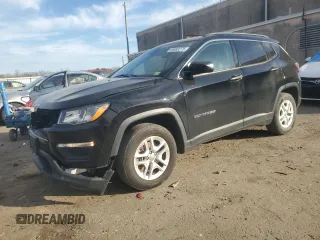 2020 Jeep Compass Sport with VIN 3C4NJCAB3LT121374, listed as a Copart auction lot 46583275 with 121,318 mi miles and Salvage title. Bid and sale history available at DreamBid. Image 1.