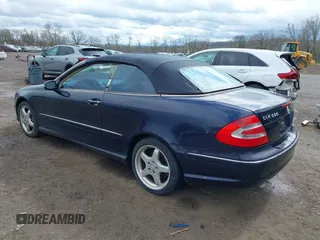 2004 Mercedes-Benz CLK Cabriolet 5.0L with VIN WDBTK75G94T023222, listed as a IAAI auction lot 42005920 with 203,524 mi miles. Bid and sale history available at carsss.com. Image 3.
