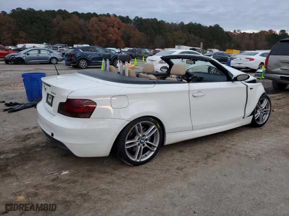 2009 BMW 1 Series 135i with VIN WBAUN93549VK40342, listed as a Copart auction lot 85074074 with 143,213 mi miles and Salvage Title. Bid and sale history available at carsss.com. Image 3.
