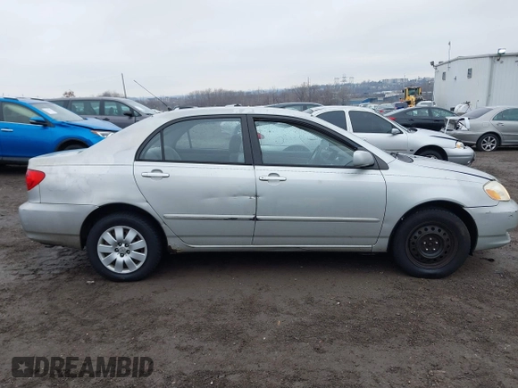 2003 Toyota Corolla CE with VIN 2T1BR38E43C161235, listed as a IAAI auction lot 41471640 with 190,764 mi miles and . Bid and sale history available at DreamBid. Image 12.