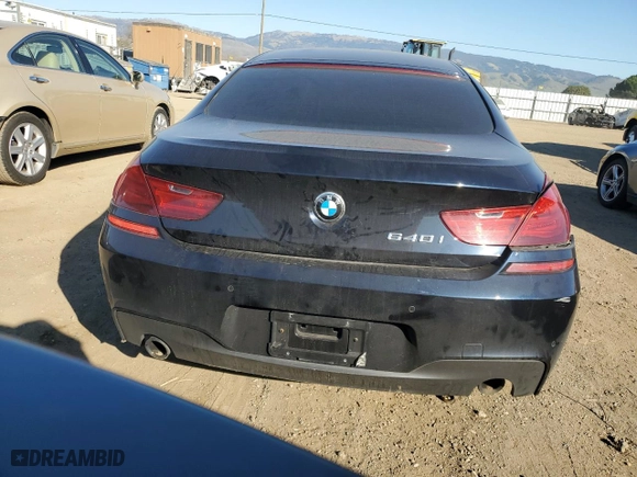 2016 BMW 6 Series 640i with VIN WBA6D0C51GG432486, listed as a Copart auction lot 88367695 with 90,606 mi miles and Salvage Title. Bid and sale history available at carsss.com. Image 6.