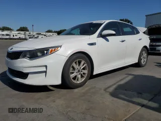 2018 Kia Optima S with VIN 5XXGT4L37JG199230, listed as a Copart auction lot 58444465 with 118,517 mi miles and Salvage title. Bid and sale history available at DreamBid. Image 1.