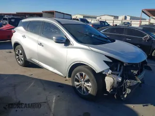 2016 Nissan Murano S with VIN 5N1AZ2MG9GN107067, listed as a IAAI auction lot 41832588 with 119,187 mi miles and . Bid and sale history available at carsss.com. Image 1.