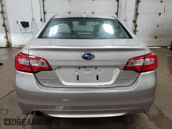 2016 Subaru Legacy Premium with VIN 4S3BNBC66G3007064, listed as a Copart auction lot 56737835 with 168,781 mi miles and Clean title. Bid and sale history available at DreamBid. Image 6.