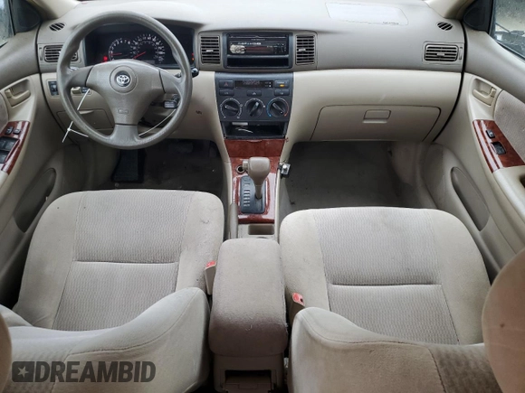 2005 Toyota Corolla CE with VIN 1NXBR32E95Z405715, listed as a Copart auction lot 55027265 with 196,804 mi miles and Salvage Title. Bid and sale history available at DreamBid. Image 8.