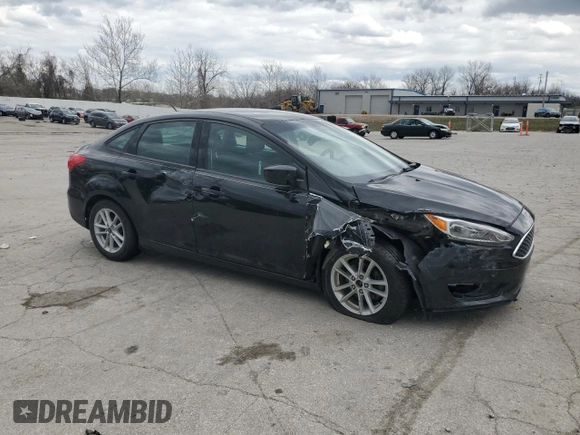 2018 Ford Focus SE with VIN 1FADP3FE6JL228558, listed as a Copart auction lot 51046035 with 71,016 mi miles and Salvage Title. Bid and sale history available at carsss.com. Image 4.